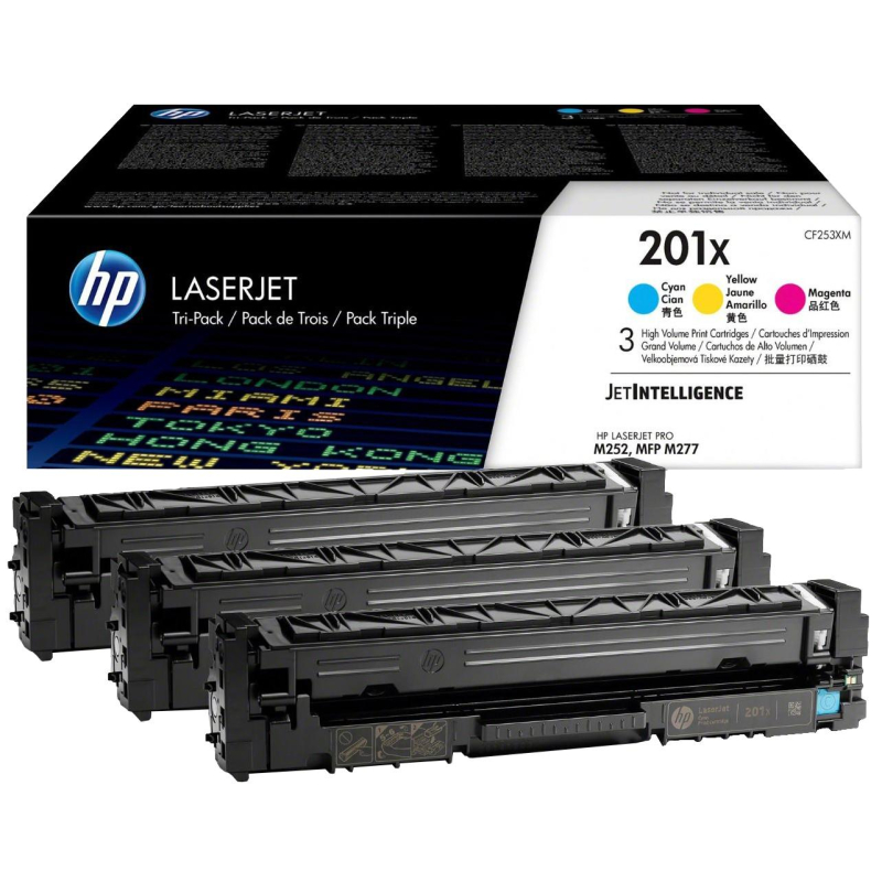   HP 201X CF253XM CMY  CLJ Pro 252/274/277 (3/) 