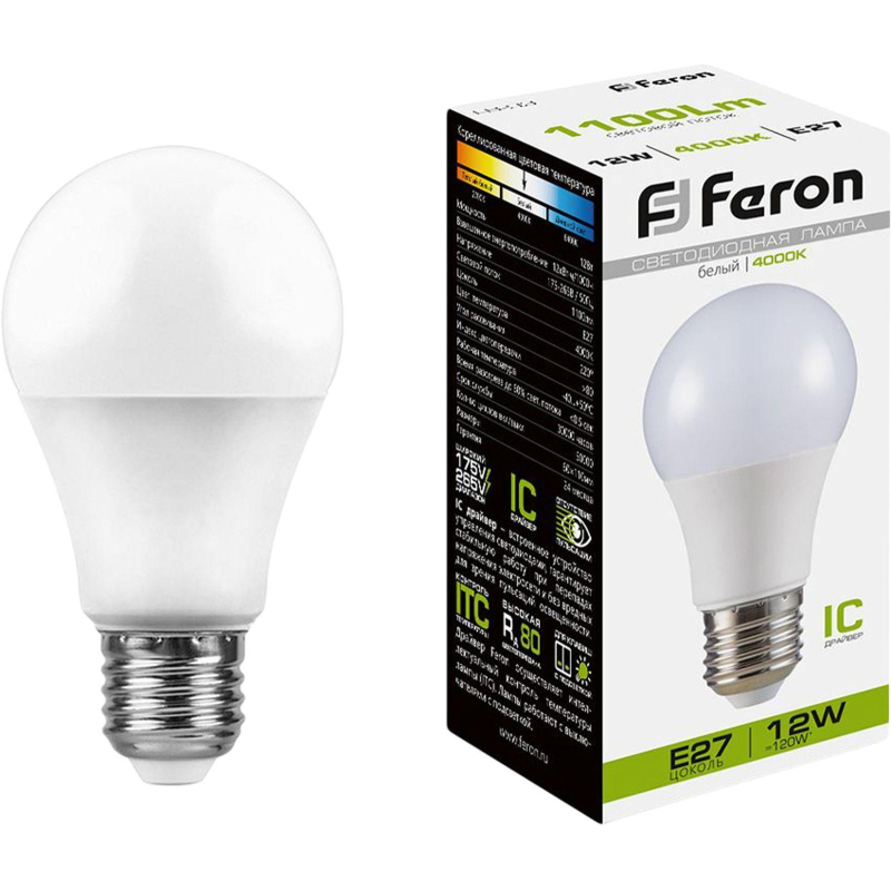   Feron LB-93  E27 12W 175-265V 4000K(25487) 