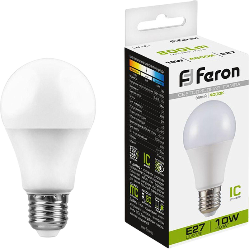   Feron LB-92  E27 10W 175-265V 4000K(25458) 