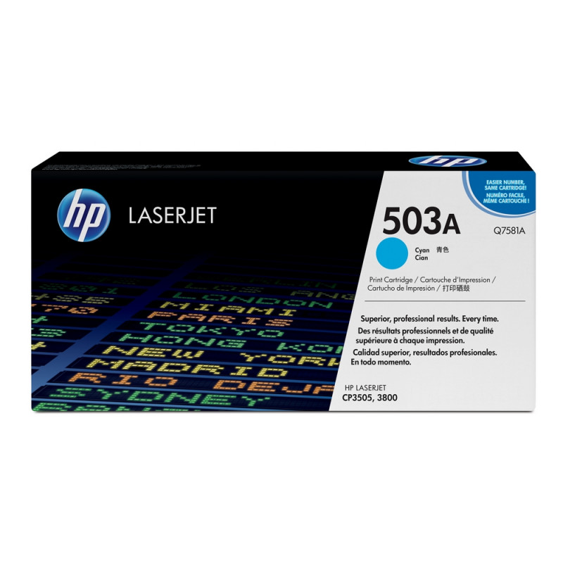   HP 503A Q7581A .  CLJ CP3505/3800 