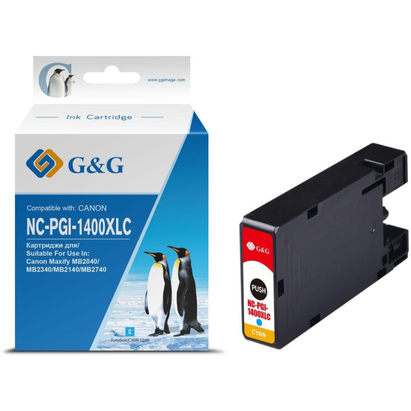   G&G PGI-1400XL C .  Canon MB2050/MB2350/MB2040 