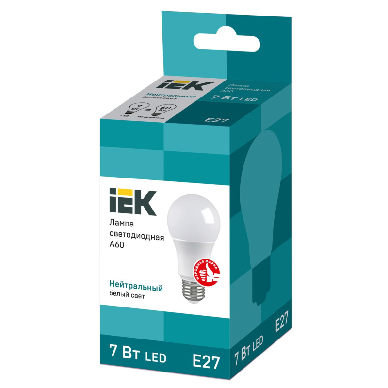   IEK ECO A60 LLE-A60-7-230-40-E27 7 4000 E27 