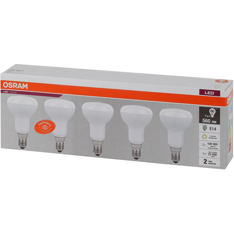   OSRAM LVR60 7SW/830 230V E14 (5 /) 