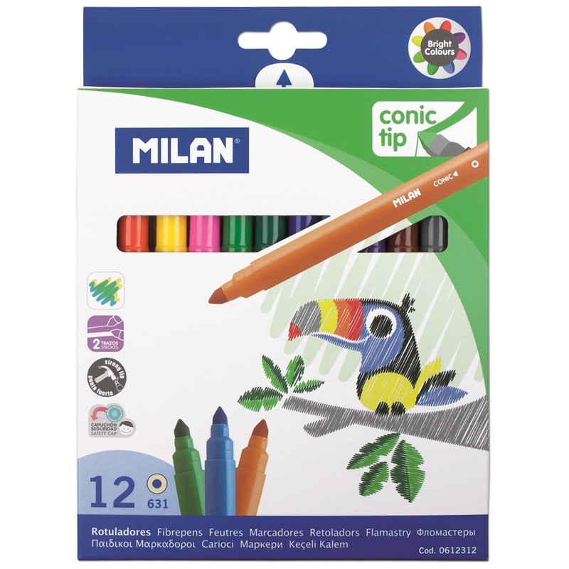  12 Milan cone-tipped, 0612312 