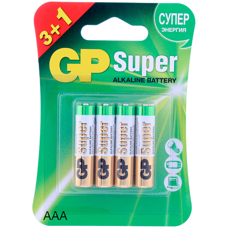  GP Super AAA (LR03) 24A , BC4 