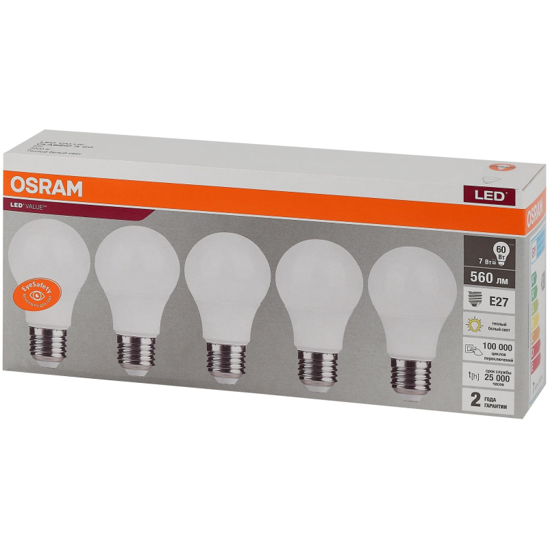   OSRAM LVCLA60 7SW/830 230V E27 (5 /) 