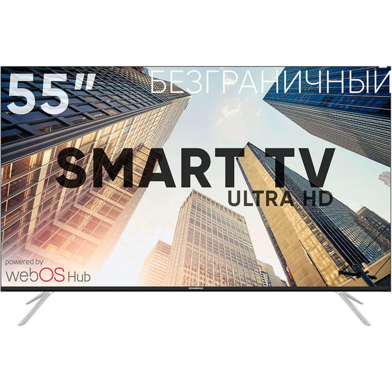  Soundmax SM-LED55M03SU()\W, UHD,  (WebOS) 