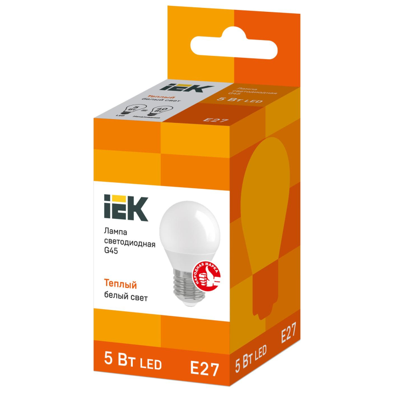   IEK ECO G45 LLE-G45-5-230-30-E27 5 3000 E27 