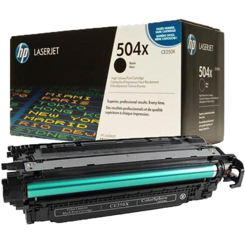   HP 504X CE250X . ..  LJ CP3525 