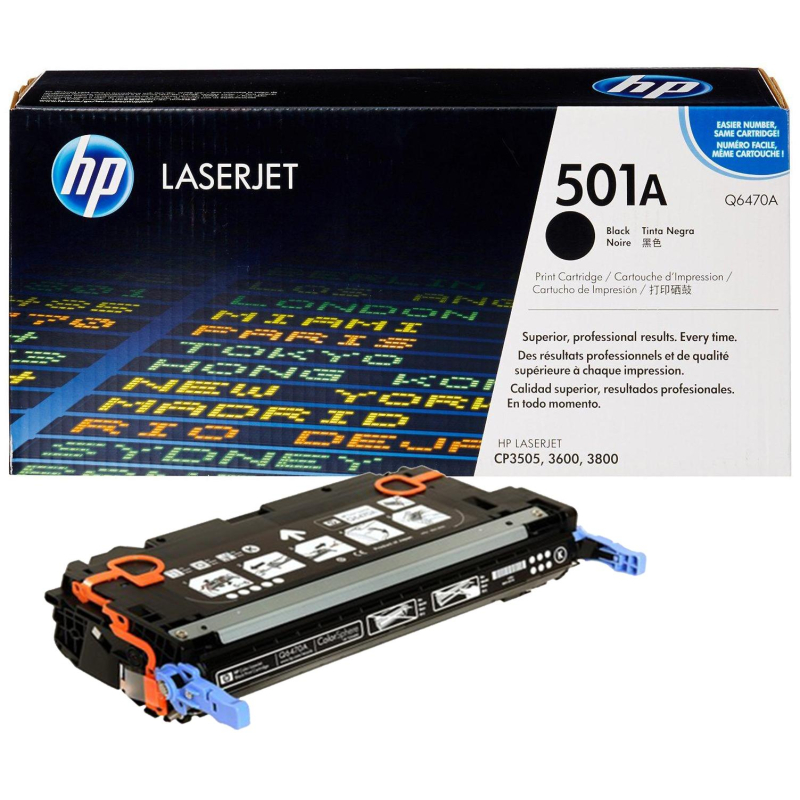   HP 501A Q6470A .  CLJ CP3505/3600 