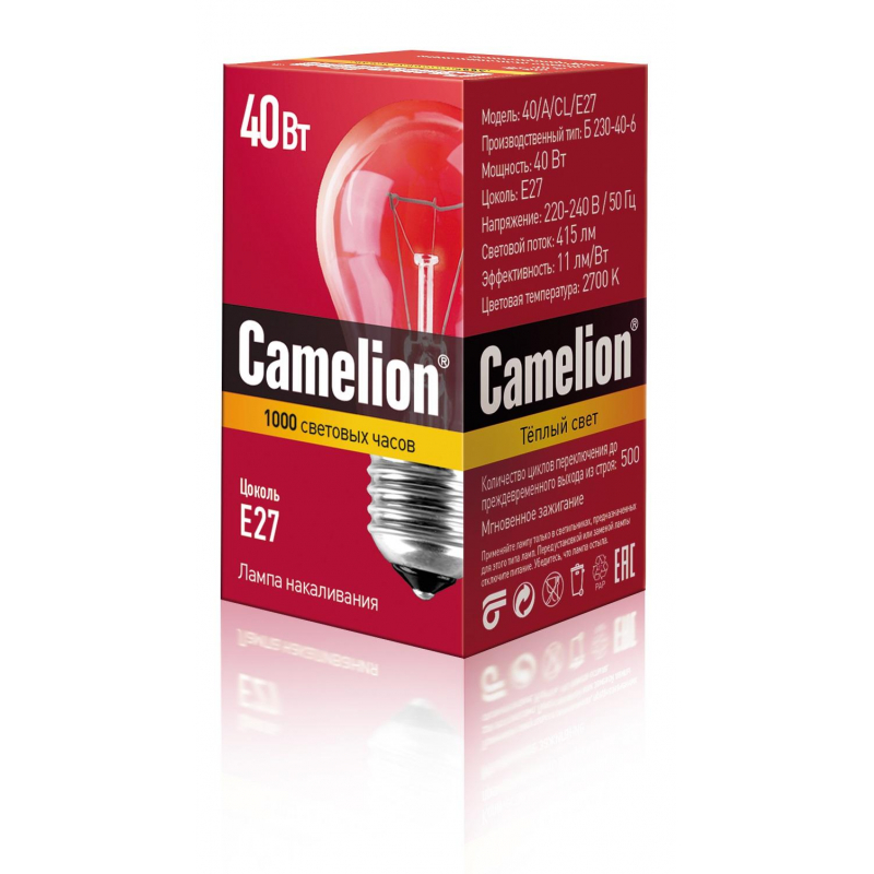   Camelion 40/A/CL/E27 40 27  