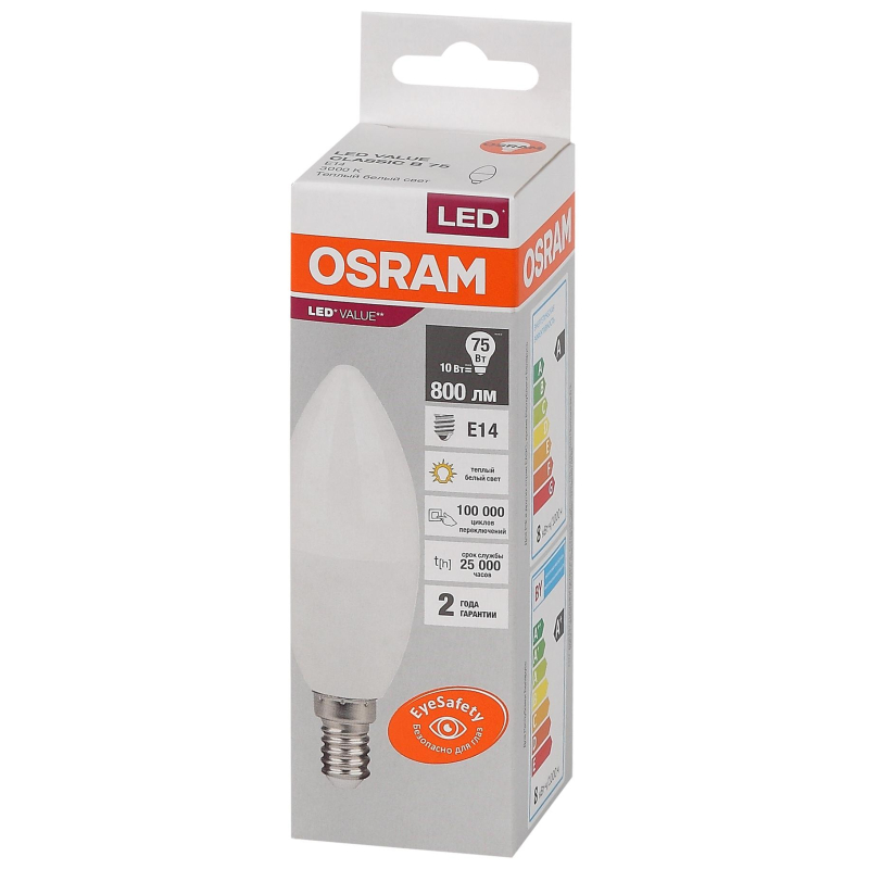   OSRAM LED Value B, 800, 10 ( 75), 3000 
