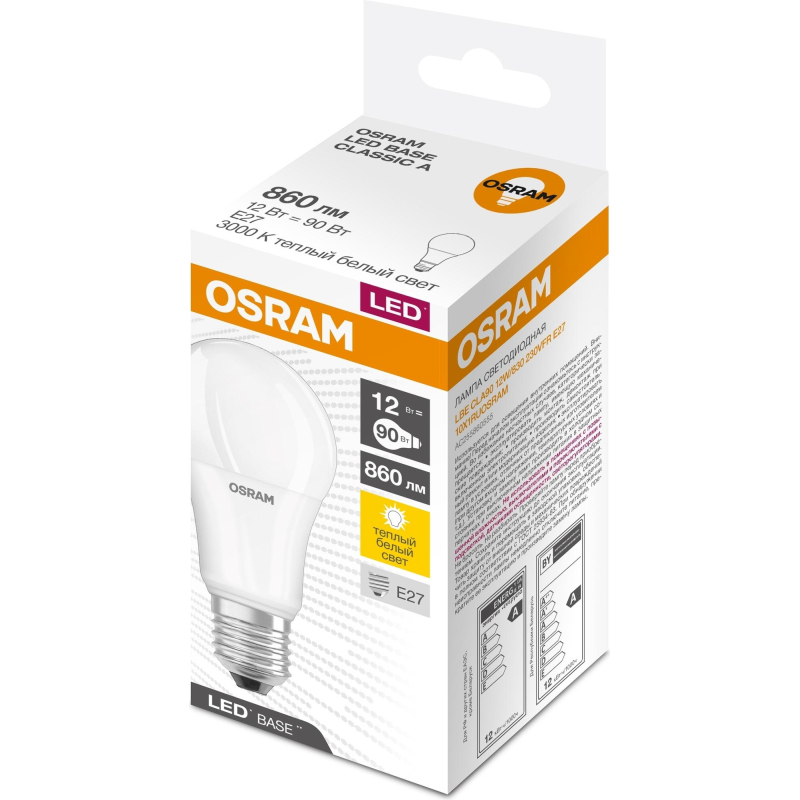   OSRAM LBE CLA90 12W/830 230VFR E27 FS1 