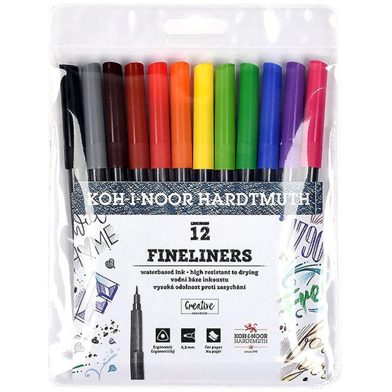   KOH-I-NOOR FINELINERS 0, 3 12   777021AB01TE 