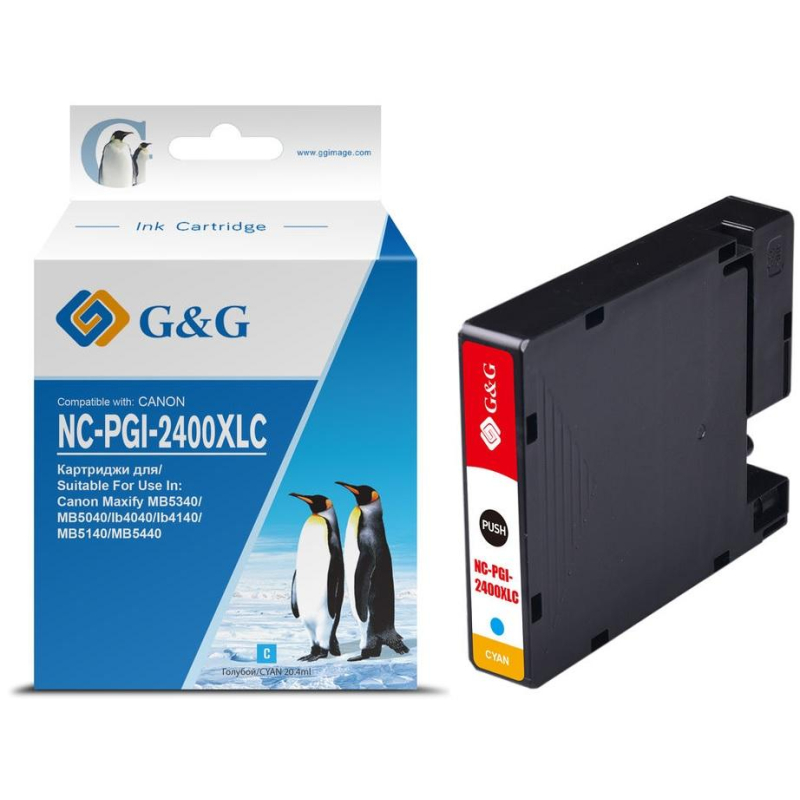   G&G PGI-2400XL  .  Canon MAXIFY iB4040/ 5040 