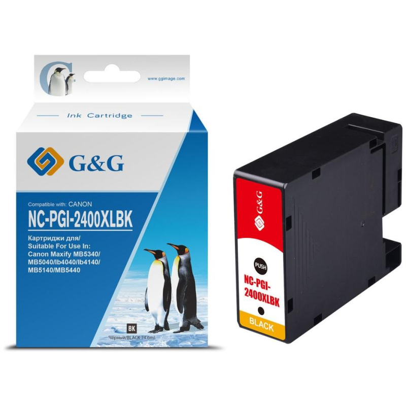   G&G PGI-2400XL BK .  Canon MAXIFY iB4040/ 5040 