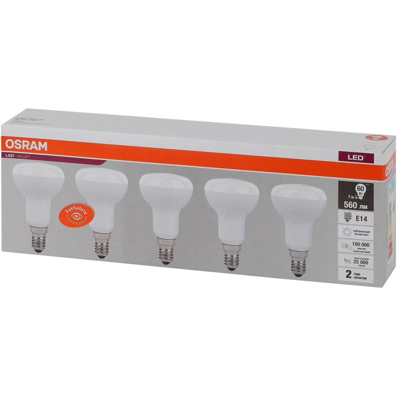   OSRAM LVR60 7SW/840 230V E14 (5 /) 