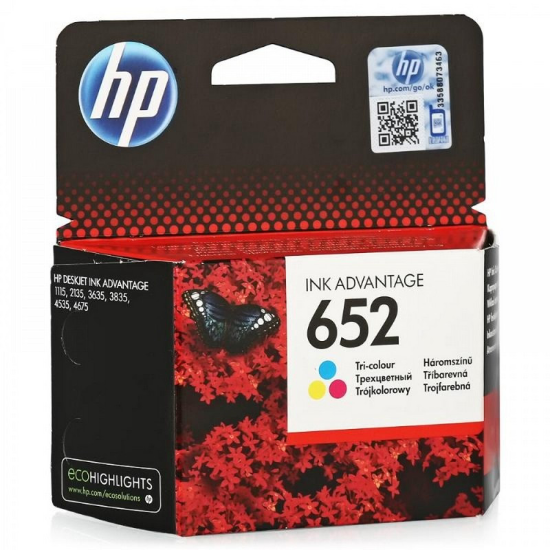   HP 652 F6V24AE CMY .  DJ2135/3635/3835 