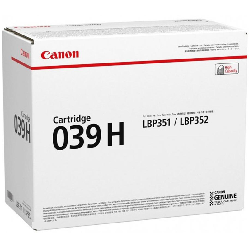   Canon CRG 039 H BK (0288C001) . ..  LBP 352x 