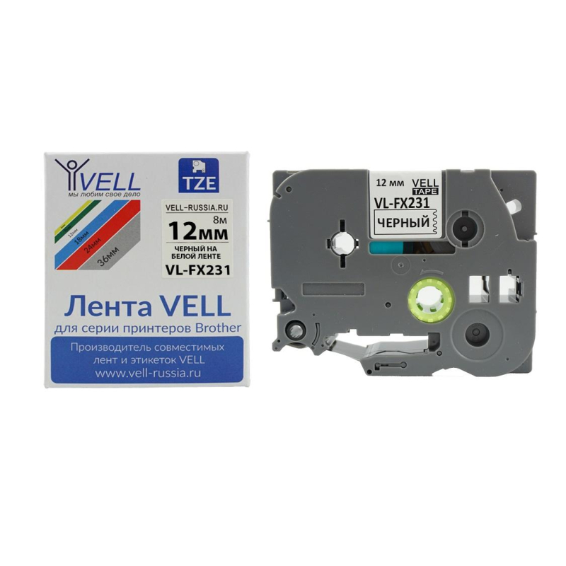  VL-FX231 Vell (Brother TZE-FX231, 12 ,   )  PT 