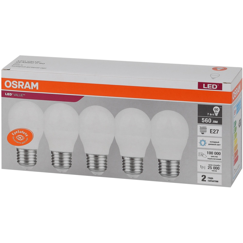   OSRAM LVCLP60 7SW/865 230V E27 (5 /) 